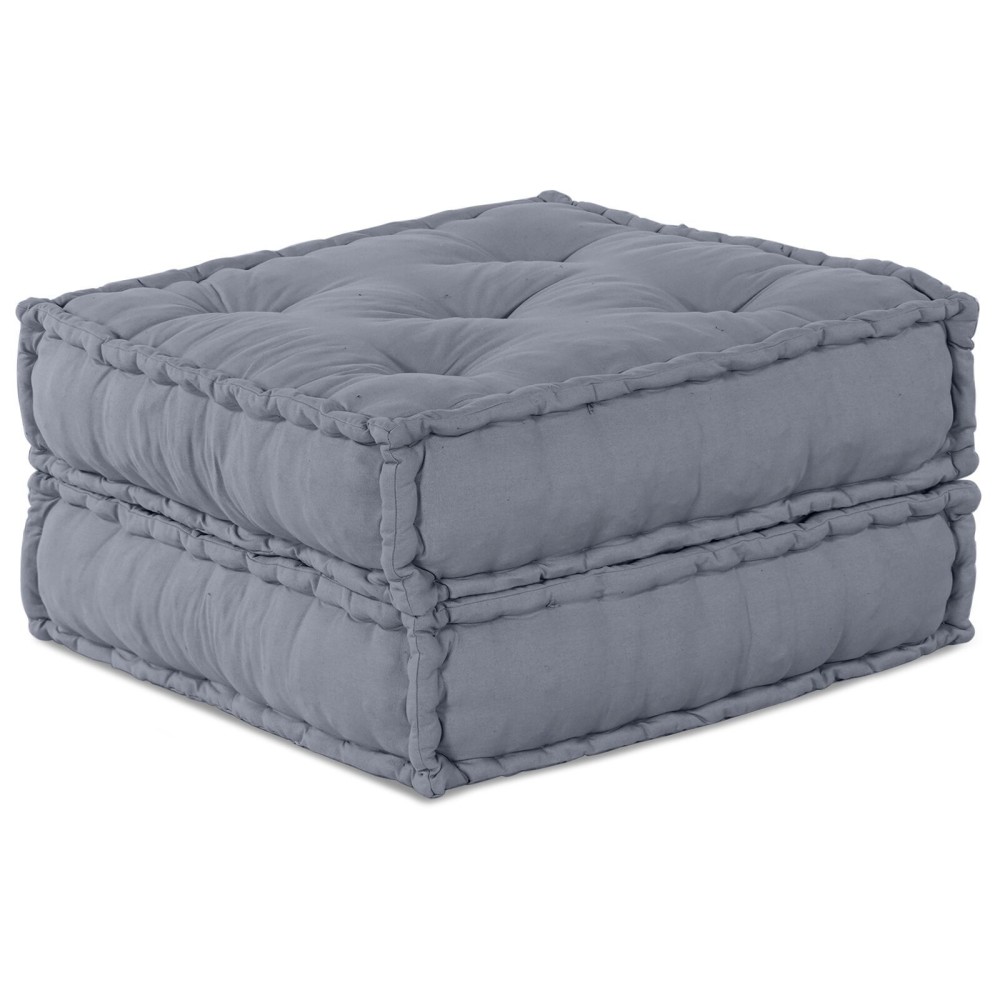 vidaXL Canapea modulară cu 2 locuri și pouf convertible, din material gri