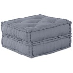 vidaXL Canapea modulară cu 2 locuri și pouf convertible, din material gri vidaXL Canapea modulară cu 2 locuri și pouf convertible, din material gri