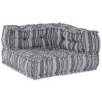 vidaXL Canapea Modulară cu 3 Locuri și Pouffe - Gri Deschis din Țesătură, Se transformă simplu vidaXL Canapea Modulară cu 3 Locuri și Pouffe - Gri Deschis din Țesătură, Se transformă simplu