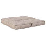 vidaXL Sofa Pouffe Modular cu 2 Locuri în Material Bej Deschis vidaXL Sofa Pouffe Modular cu 2 Locuri în Material Bej Deschis