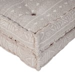 vidaXL Sofa Pouffe Modular cu 2 Locuri în Material Bej Deschis vidaXL Sofa Pouffe Modular cu 2 Locuri în Material Bej Deschis