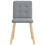 vidaXL Scaune de bucătărie pivotante, 4 buc., gri deschis, textil