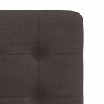 vidaXL Scaune de bucătărie, 4 buc., maro închis, material textil
