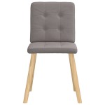 vidaXL Scaune de sufragerie, 4 buc., gri taupe, material textil vidaXL Scaune de sufragerie, 4 buc., gri taupe, material textil