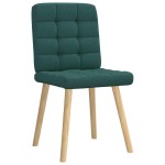 vidaXL Scaune de sufragerie 4 buc Tesatura verde inchis vidaXL Scaune de sufragerie 4 buc Tesatura verde inchis