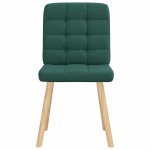 vidaXL Scaune de sufragerie 4 buc Tesatura verde inchis vidaXL Scaune de sufragerie 4 buc Tesatura verde inchis