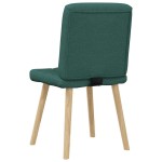 vidaXL Scaune de sufragerie 4 buc Tesatura verde inchis vidaXL Scaune de sufragerie 4 buc Tesatura verde inchis