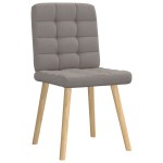 vidaXL Scaune de sufragerie, 4 buc., gri taupe, material textil vidaXL Scaune de sufragerie, 4 buc., gri taupe, material textil