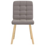 vidaXL Scaune de sufragerie, 4 buc., gri taupe, material textil vidaXL Scaune de sufragerie, 4 buc., gri taupe, material textil