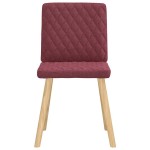 vidaXL Scaune de bucătărie, 4 buc., roșu vin, material textil vidaXL Scaune de bucătărie, 4 buc., roșu vin, material textil