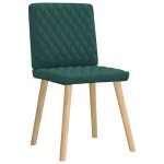vidaXL Scaune de sufragerie 4 buc Tesatura verde inchis vidaXL Scaune de sufragerie 4 buc Tesatura verde inchis