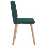 vidaXL Scaune de sufragerie 4 buc Tesatura verde inchis vidaXL Scaune de sufragerie 4 buc Tesatura verde inchis