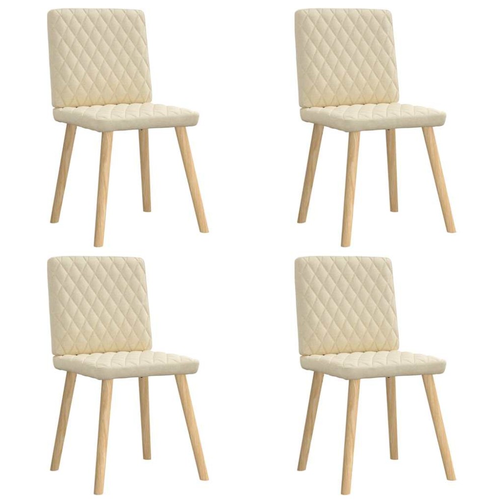 vidaXL Scaune de bucătărie, 4 buc., material textil
