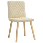 vidaXL Scaune de bucătărie, 4 buc., material textil