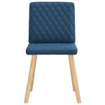 vidaXL Scaune de bucătărie, 4 buc., albastru, material textil