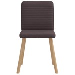 vidaXL Scaune de bucătărie, 4 buc., maro închis, material textil vidaXL Scaune de bucătărie, 4 buc., maro închis, material textil
