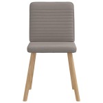 vidaXL Scaune de sufragerie, 4 buc., gri taupe, material textil vidaXL Scaune de sufragerie, 4 buc., gri taupe, material textil