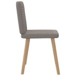 vidaXL Scaune de sufragerie, 4 buc., gri taupe, material textil vidaXL Scaune de sufragerie, 4 buc., gri taupe, material textil