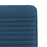 vidaXL Scaune de bucătărie, 4 buc., albastru, material textil