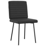 vidaXL Scaune de sufragerie, 4 buc., negru, piele ecologică vidaXL Scaune de sufragerie, 4 buc., negru, piele ecologică
