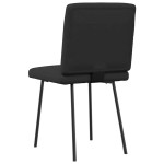 vidaXL Scaune de sufragerie, 4 buc., negru, piele ecologică vidaXL Scaune de sufragerie, 4 buc., negru, piele ecologică