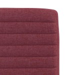 vidaXL Scaune de bucătărie, 4 buc., roșu vin, material textil vidaXL Scaune de bucătărie, 4 buc., roșu vin, material textil