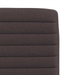 vidaXL Scaune de bucătărie, 4 buc., maro închis, material textil vidaXL Scaune de bucătărie, 4 buc., maro închis, material textil