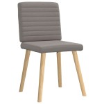 vidaXL Scaune de sufragerie, 4 buc., gri taupe, material textil vidaXL Scaune de sufragerie, 4 buc., gri taupe, material textil
