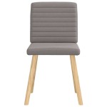 vidaXL Scaune de sufragerie, 4 buc., gri taupe, material textil vidaXL Scaune de sufragerie, 4 buc., gri taupe, material textil