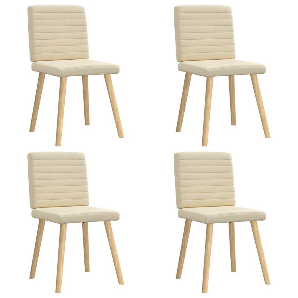 vidaXL Scaune de bucătărie, 4 buc., material textil