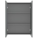 vidaXL Dulap de baie cu oglindă, antracit, 60x15x75 cm, MDF