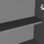 vidaXL Dulap de baie cu oglindă, antracit, 60x15x75 cm, MDF