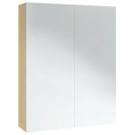 vidaXL Dulap de baie cu oglindă, alb și stejar, 60x15x75 cm, MDF vidaXL Dulap de baie cu oglindă, alb și stejar, 60x15x75 cm, MDF