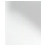 vidaXL Dulap de baie cu oglindă, alb și stejar, 60x15x75 cm, MDF vidaXL Dulap de baie cu oglindă, alb și stejar, 60x15x75 cm, MDF