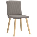 vidaXL Scaune de sufragerie, 4 buc., gri taupe, material textil vidaXL Scaune de sufragerie, 4 buc., gri taupe, material textil