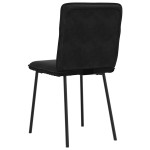 vidaXL Scaune de bucătărie, 4 buc., negru, catifea vidaXL Scaune de bucătărie, 4 buc., negru, catifea