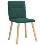 vidaXL Scaune de sufragerie 4 buc Tesatura verde inchis vidaXL Scaune de sufragerie 4 buc Tesatura verde inchis