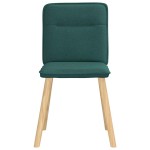 vidaXL Scaune de sufragerie 4 buc Tesatura verde inchis vidaXL Scaune de sufragerie 4 buc Tesatura verde inchis