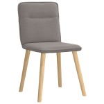 vidaXL Scaune de sufragerie, 4 buc., gri taupe, material textil vidaXL Scaune de sufragerie, 4 buc., gri taupe, material textil