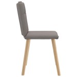 vidaXL Scaune de sufragerie, 4 buc., gri taupe, material textil vidaXL Scaune de sufragerie, 4 buc., gri taupe, material textil