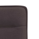 vidaXL Scaune de bucătărie, 4 buc., maro închis, material textil