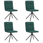vidaXL Scaune de sufragerie 4 buc Tesatura verde inchis vidaXL Scaune de sufragerie 4 buc Tesatura verde inchis
