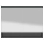 vidaXL Dulap de baie cu oglindă, antracit, 80x15x60 cm, MDF vidaXL Dulap de baie cu oglindă, antracit, 80x15x60 cm, MDF