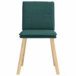 vidaXL Scaune de sufragerie 4 buc Tesatura verde inchis vidaXL Scaune de sufragerie 4 buc Tesatura verde inchis