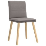 vidaXL Scaune de sufragerie, 4 buc., gri taupe, material textil vidaXL Scaune de sufragerie, 4 buc., gri taupe, material textil