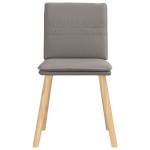 vidaXL Scaune de sufragerie, 4 buc., gri taupe, material textil vidaXL Scaune de sufragerie, 4 buc., gri taupe, material textil