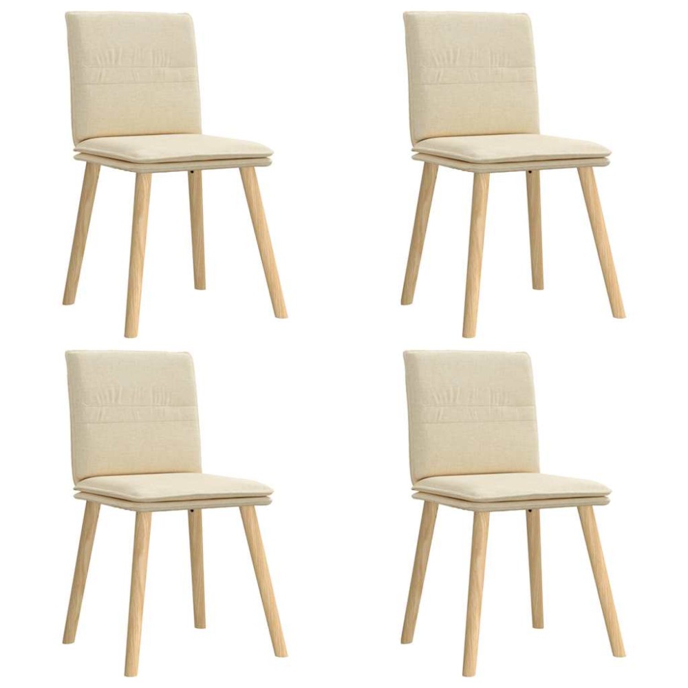 vidaXL Scaune de bucătărie, 4 buc., material textil