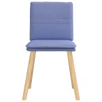 vidaXL Scaune de sufragerie 4 buc țesătură Jeans Blue vidaXL Scaune de sufragerie 4 buc țesătură Jeans Blue