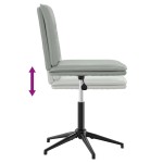 vidaXL Scaune de sufragerie, 2 buc., gri deschis, catifea vidaXL Scaune de sufragerie, 2 buc., gri deschis, catifea