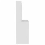 vidaXL Masă de machiaj cu lumini LED, alb, 100x40x135 cm, MDF vidaXL Masă de machiaj cu lumini LED, alb, 100x40x135 cm, MDF